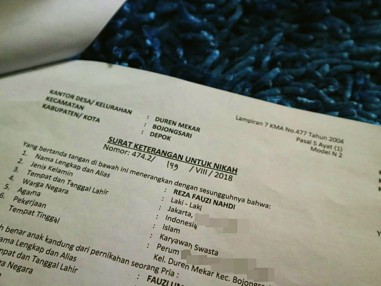 Detail Contoh Surat Numpang Nikah 2020 Nomer 10