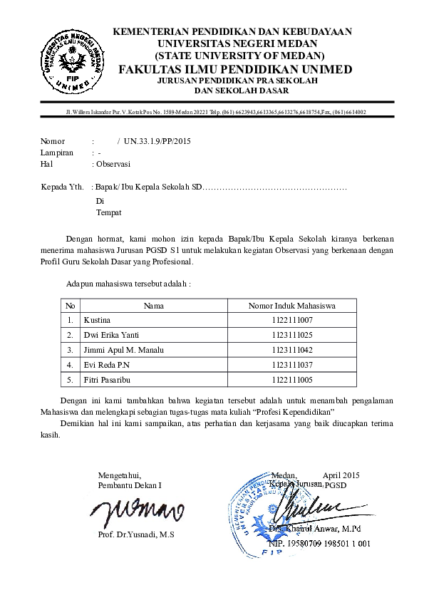 Detail Contoh Surat Observasi Dari Kampus Nomer 14