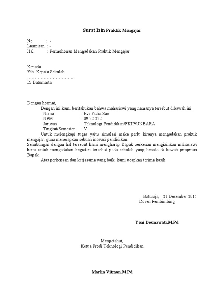 Detail Contoh Surat Observasi Dari Kampus Nomer 10