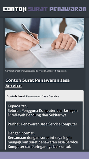 Detail Contoh Surat Offering Nomer 38