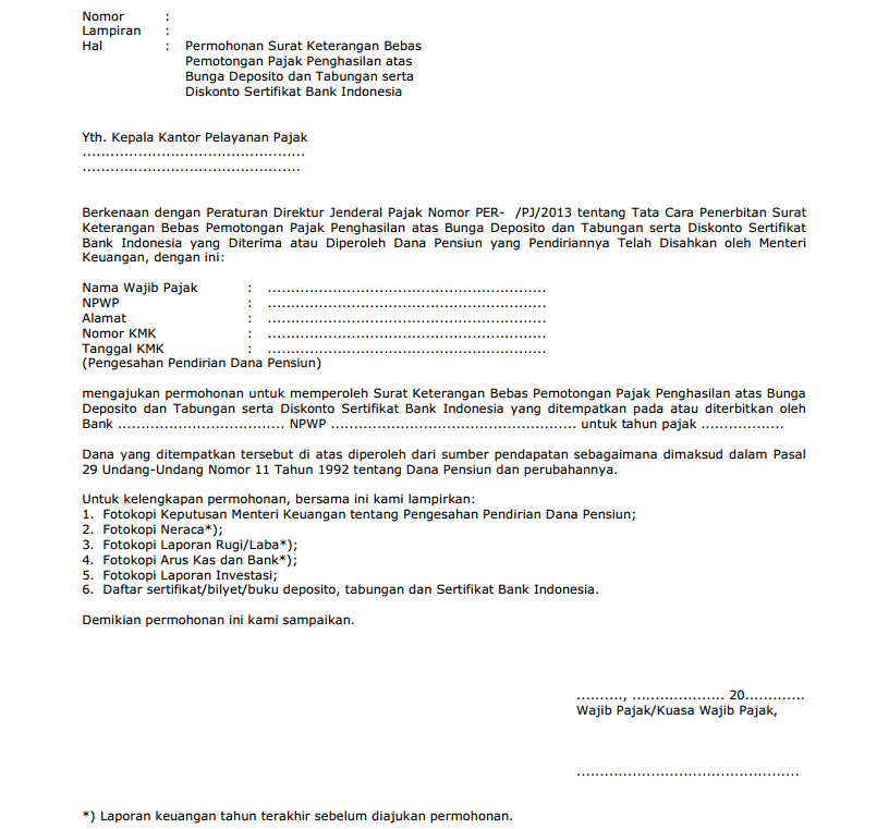 Detail Contoh Surat Pajak Perusahaan Nomer 23