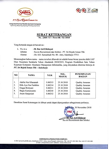 Detail Contoh Surat Paklaring Perusahaan Nomer 22