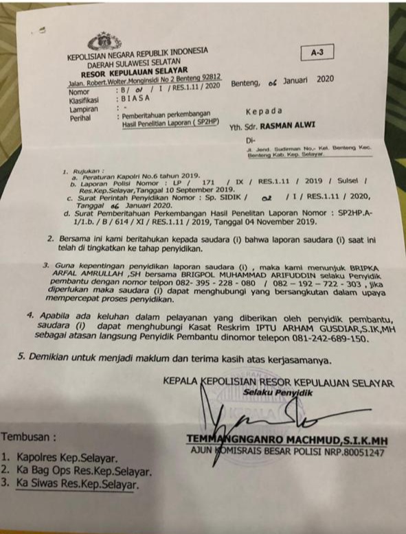 Detail Contoh Surat Panggilan Kepolisian Nomer 34