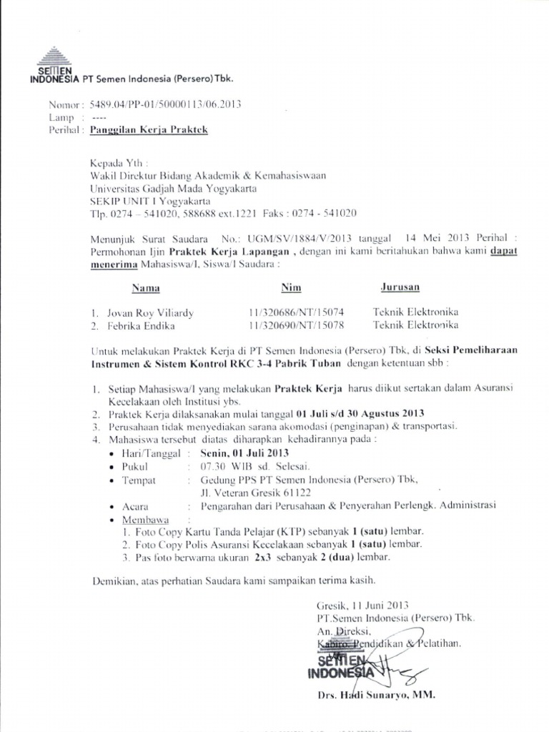 Detail Contoh Surat Panggilan Kerja Nomer 17