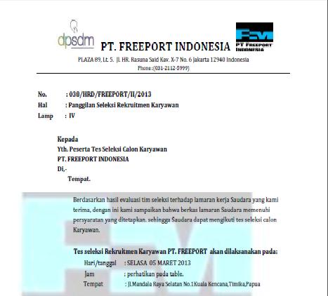 Detail Contoh Surat Panggilan Kerja Nomer 20
