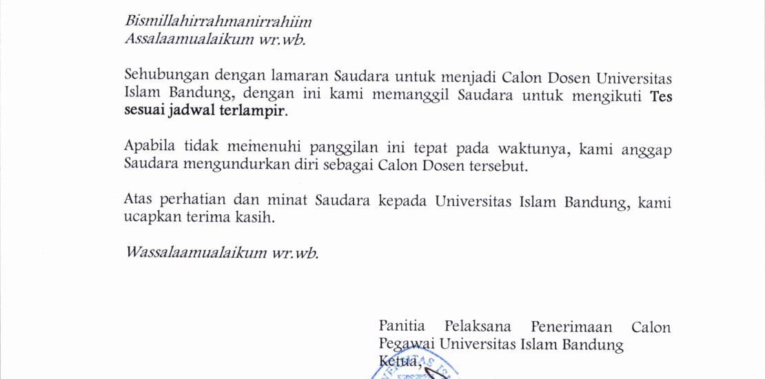 Detail Contoh Surat Panggilan Kerja Nomer 28