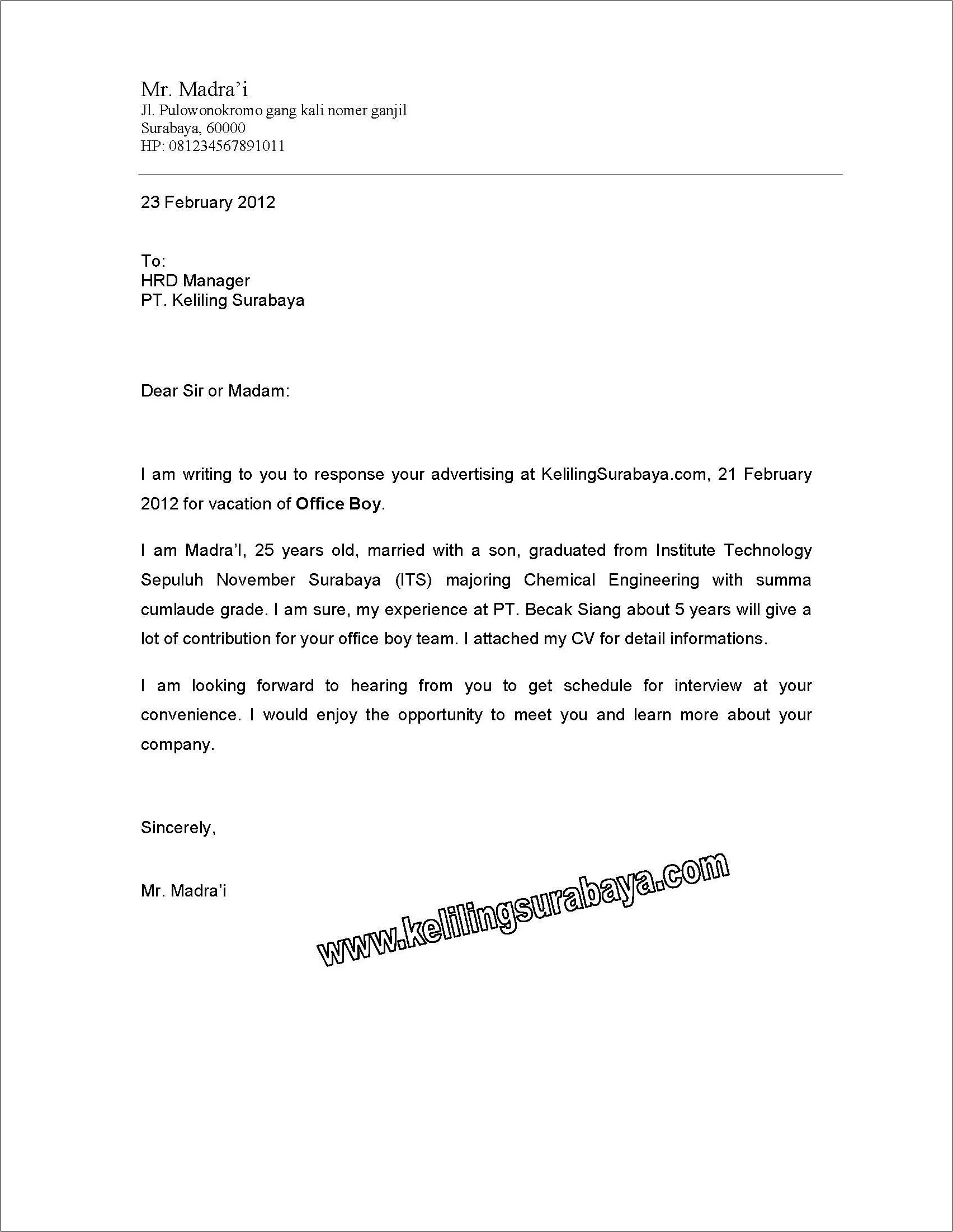 Detail Contoh Surat Panggilan Kerja Nomer 38