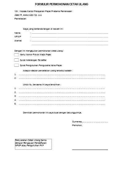 Detail Contoh Surat Pbk Nomer 51