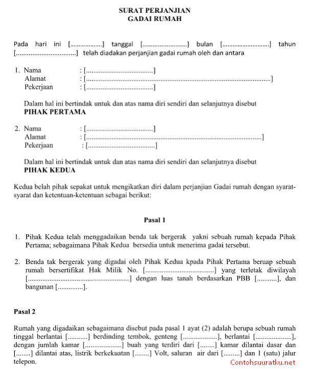 Detail Contoh Surat Pegadaian Tanah Nomer 19
