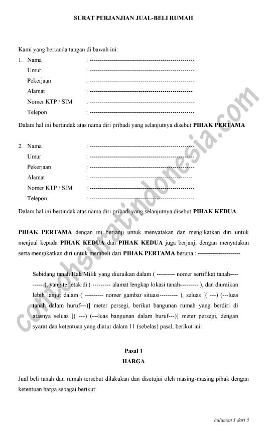 Detail Contoh Surat Pegadaian Tanah Nomer 54
