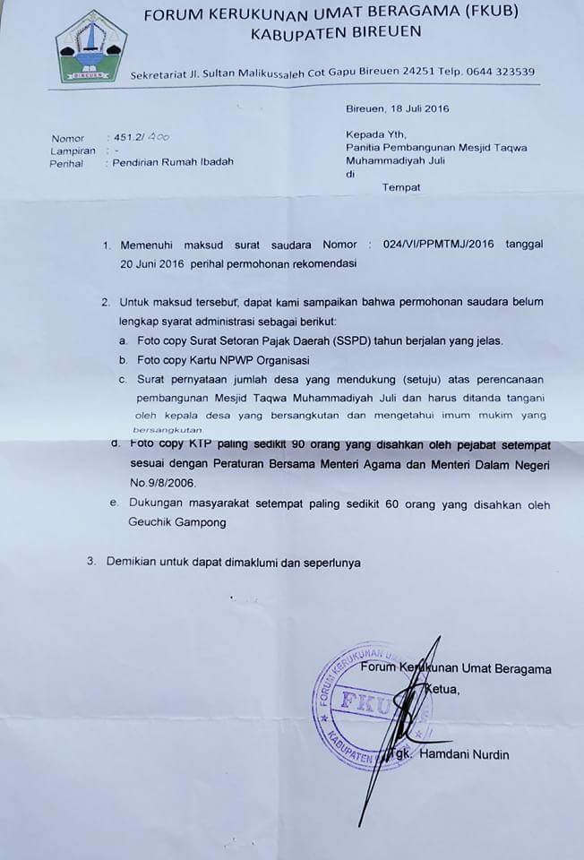 Detail Contoh Surat Pembangunan Masjid Nomer 57