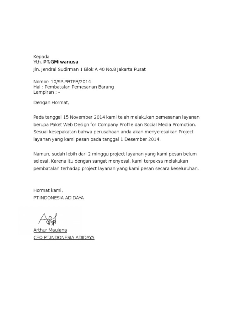 Detail Contoh Surat Pembatalan Nomer 3