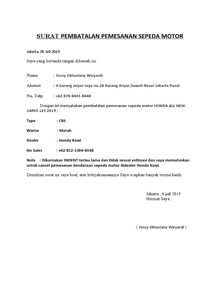 Detail Contoh Surat Pembatalan Nomer 9