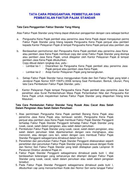 Detail Contoh Surat Pembatalan Faktur Pajak Nomer 8