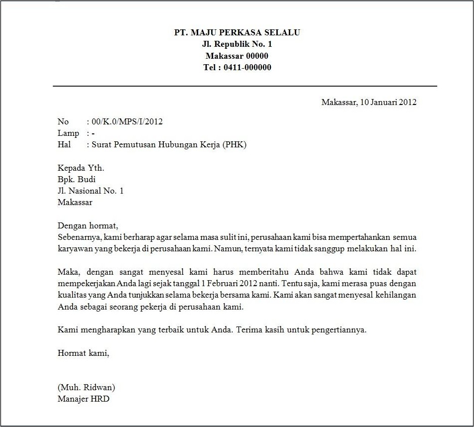 Detail Contoh Surat Pembatalan Kontrak Nomer 17