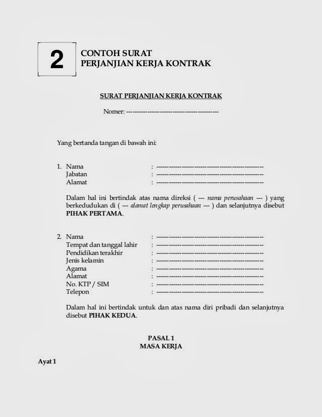 Detail Contoh Surat Pembatalan Kontrak Nomer 19