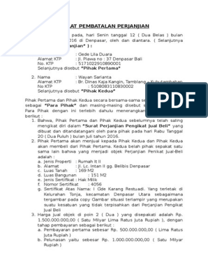 Detail Contoh Surat Pembatalan Kontrak Nomer 10