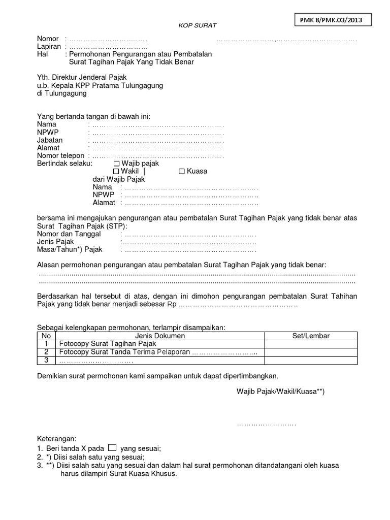Detail Contoh Surat Pembatalan Permohonan Nomer 28