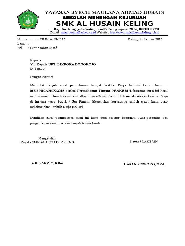 Detail Contoh Surat Pembatalan Permohonan Nomer 39