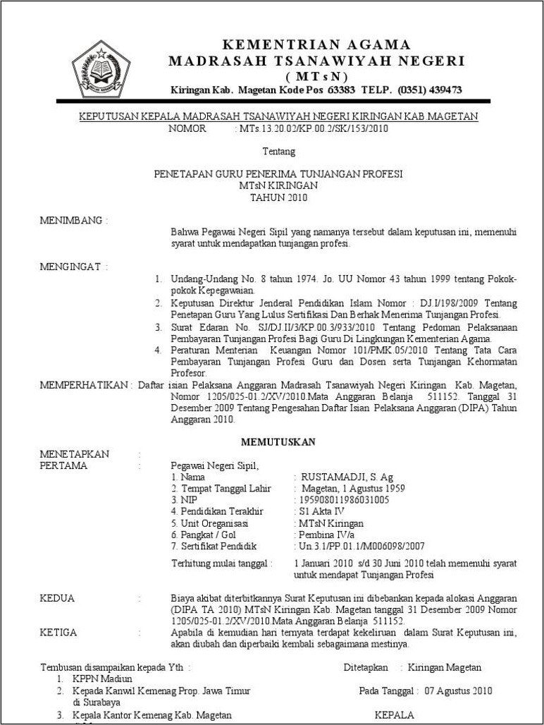 Detail Contoh Surat Pemberhentian Kepala Sekolah Koleksi Nomer 6