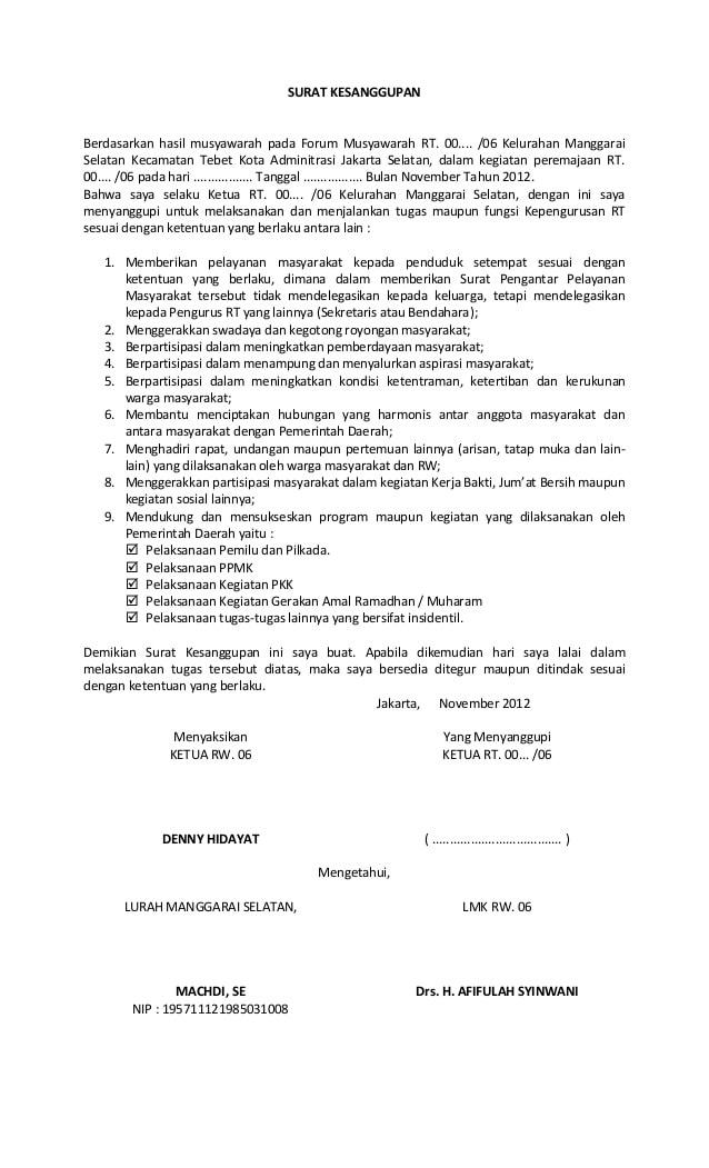 Detail Contoh Surat Pemberhentian Ketua Rt Nomer 15