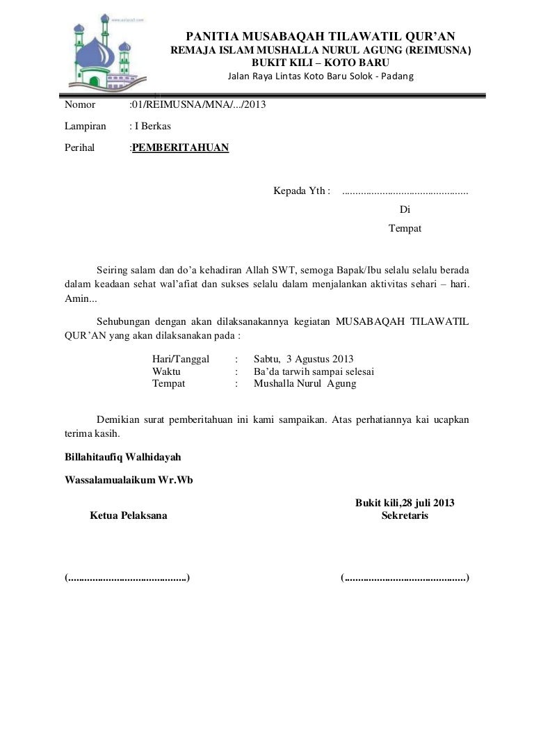 Detail Contoh Surat Pemberitahuan Acara Ke Polsek Nomer 19