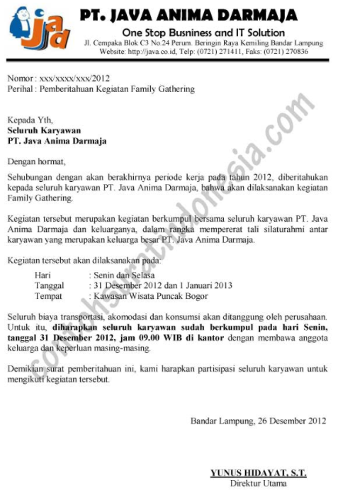 Detail Contoh Surat Pemberitahuan Acara Ke Polsek Nomer 40