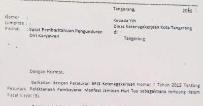 Detail Contoh Surat Pemberitahuan Ke Disnaker Nomer 10