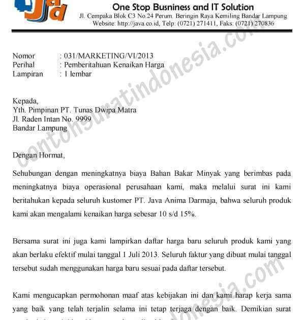 Detail Contoh Surat Pemberitahuan Kenaikan Gaji Koleksi Nomer 46 