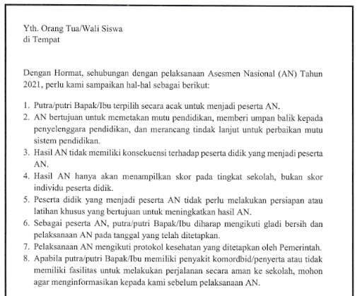 Detail Contoh Surat Pemberitahuan Kepada Orang Tua Nomer 17