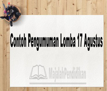 Detail Contoh Surat Pemberitahuan Lomba 17 Agustus Nomer 34