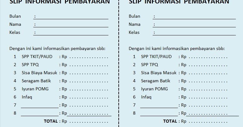 Detail Contoh Surat Pemberitahuan Pembayaran Seragam Nomer 48