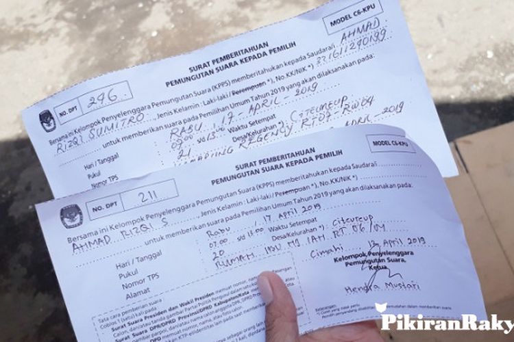 Detail Contoh Surat Pemberitahuan Pemungutan Suara Kepada Pemilih Nomer 2