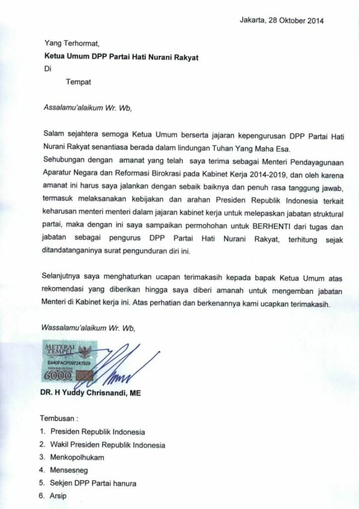 Detail Contoh Surat Pemberitahuan Pengunduran Diri Nomer 53