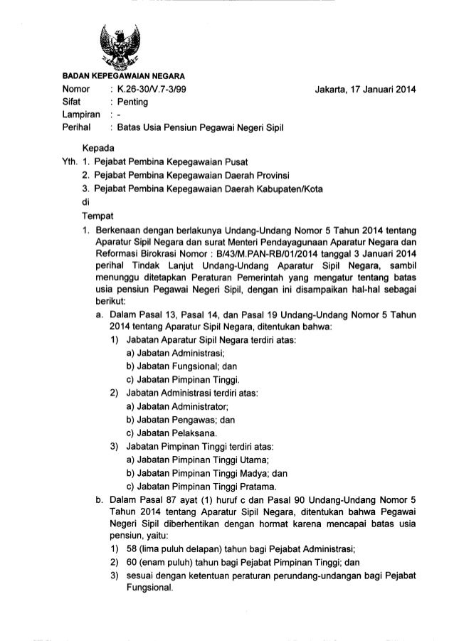 Detail Contoh Surat Pemberitahuan Pensiun Karyawan Nomer 39