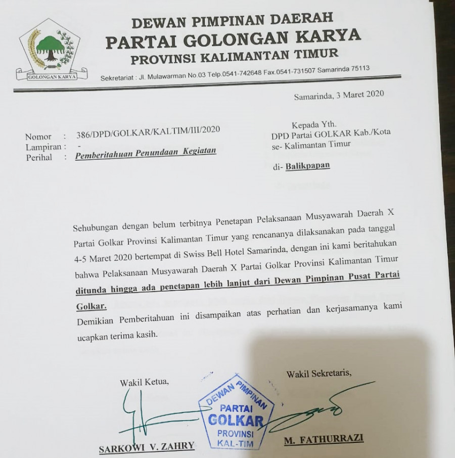 Detail Contoh Surat Pemberitahuan Penundaan Kegiatan Nomer 30