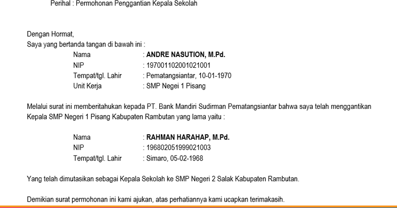 Detail Contoh Surat Pemberitahuan Pergantian Pengurus Nomer 21