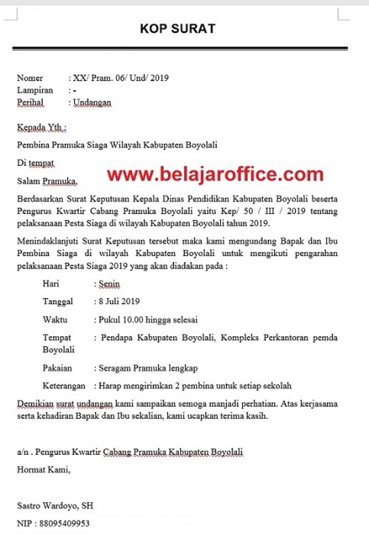 Detail Contoh Surat Pemberitahuan Persami Nomer 34