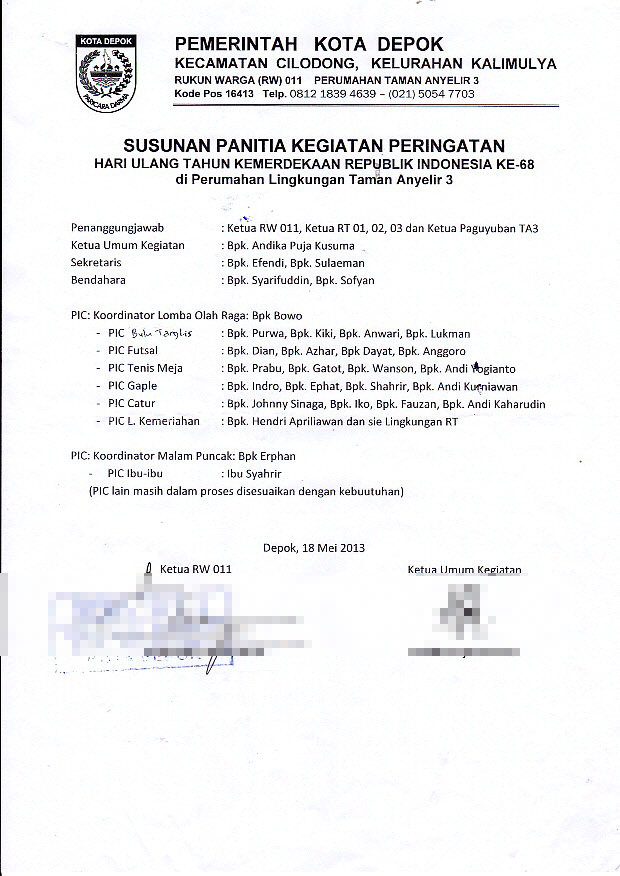 Detail Contoh Surat Pemberitahuan Perubahan Jadwal Nomer 26