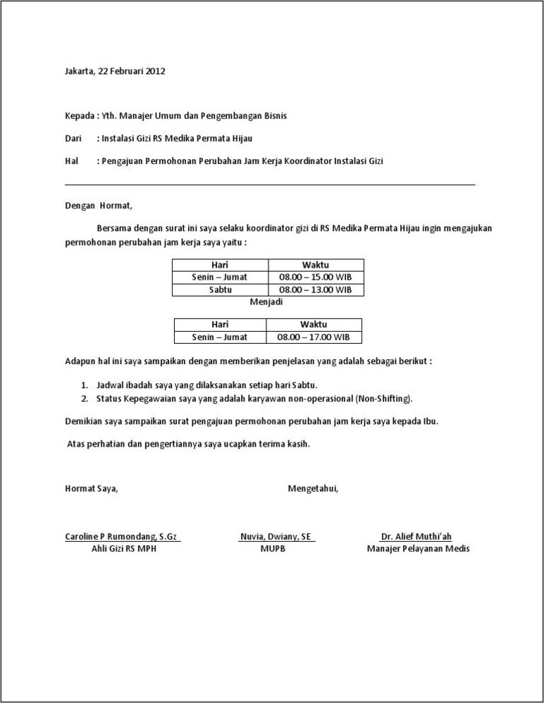 Detail Contoh Surat Pemberitahuan Perubahan Jadwal Nomer 29