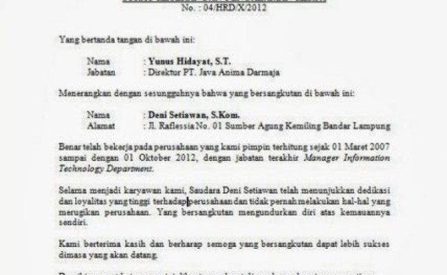 Detail Contoh Surat Pemberitahuan Resign Ke Customer Nomer 21