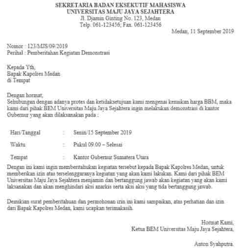 Detail Contoh Surat Pemberitahuan Seminar Nomer 23