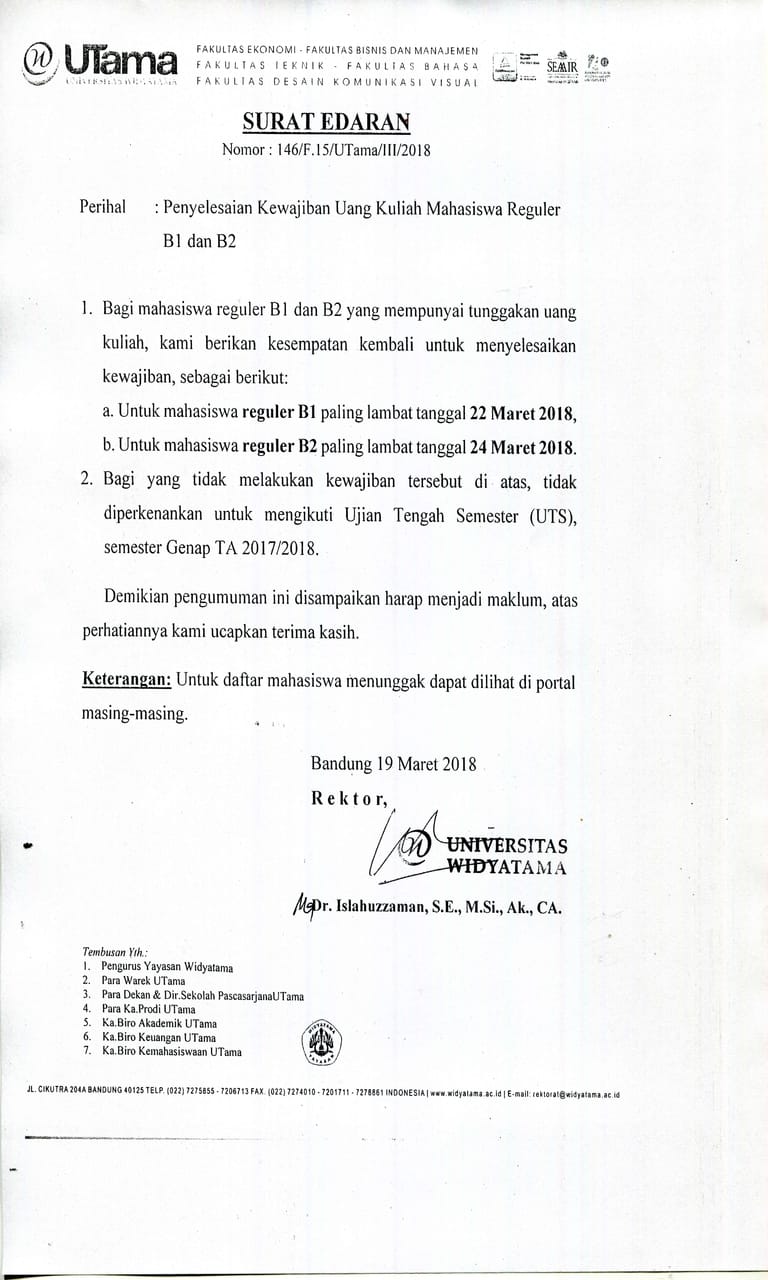 Detail Contoh Surat Pemberitahuan Tunggakan Pembayaran Nomer 50