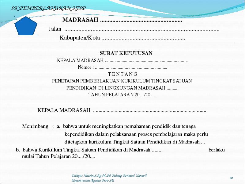 Detail Contoh Surat Pemberlakuan Kurikulum Nomer 55