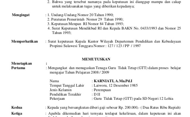 Detail Contoh Surat Pemecatan Karyawan Karena Tidak Disiplin Nomer 28