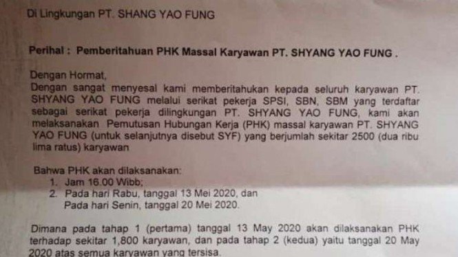 Detail Contoh Surat Pemecatan Karyawan Secara Tidak Hormat Nomer 34