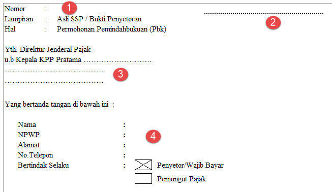 Detail Contoh Surat Pemindahbukuan Pajak Nomer 19