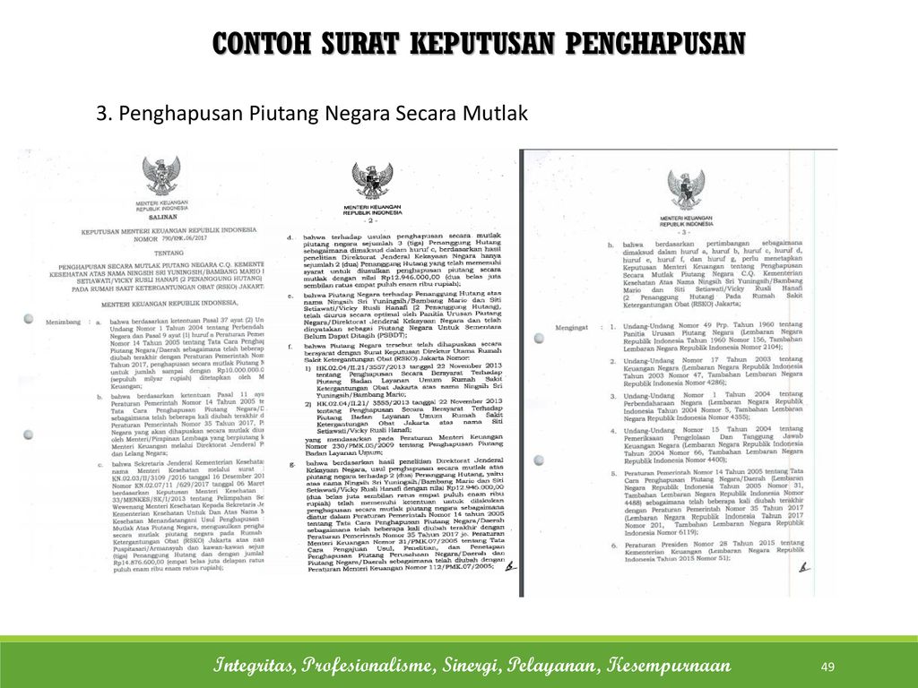 Detail Contoh Surat Pemutihan Piutang Nomer 17