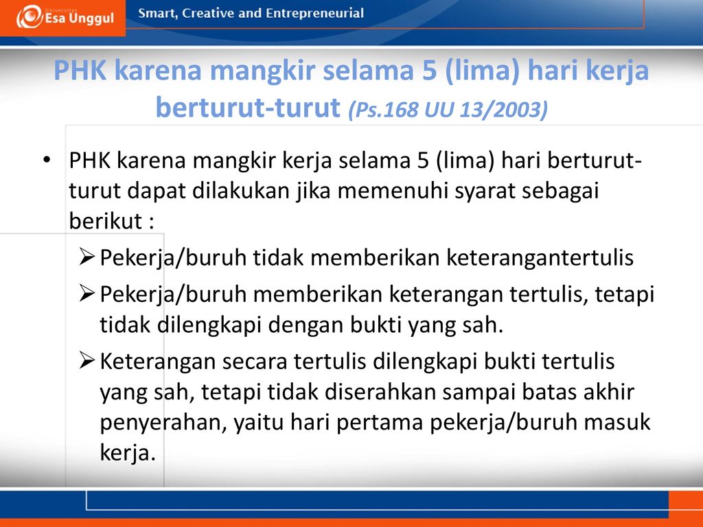 Detail Contoh Surat Pemutusan Hubungan Kerja Karena Mangkir Nomer 37