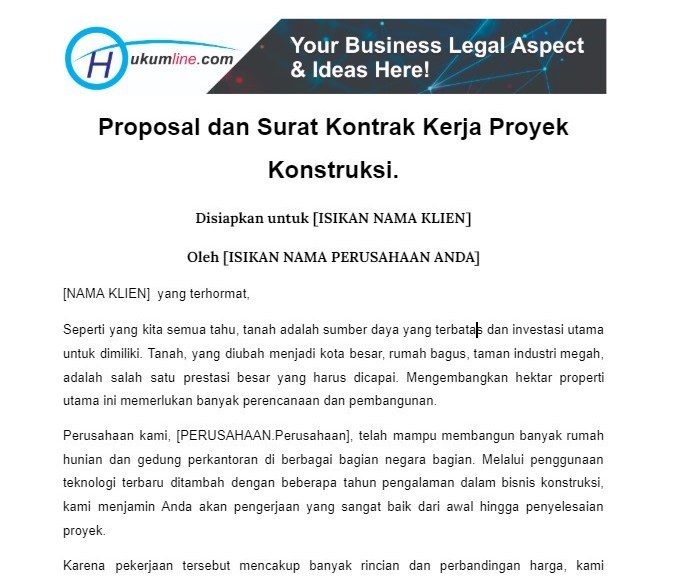 Detail Contoh Surat Pemutusan Kontrak Pekerjaan Konstruksi Nomer 27